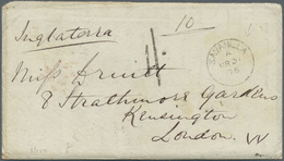 Br Kolumbien - Stempel: "SAVANILLA A MR 31 75" British Cds On Stampless Entire Letter With Taxation "11." Sent To London - Colombie