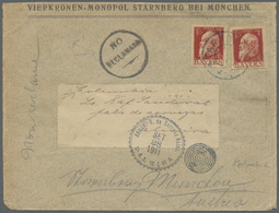 Br Kolumbien - Stempel: 1911, "NO RECLAMADA" Cds On Bavarian Envelope Bearing Luitpolt 2x 10 Pf. Sent From "STANBERG 7 S - Colombie