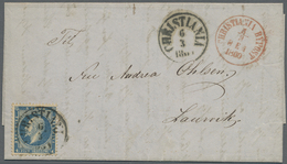 Br Norwegen: 1860 (5./12.3.), Two Folded Entires Each Bearing Single King Oscar I. 4sk. Blue Stamps Used From Chr - Nuovi