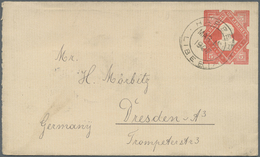 GA Liberia: 1907, 5c. Rose Red Postal Stationery Envelope Tied By "HARPER LIBERIA MAR/15/1907" Cds. Addressed To Germany - Liberia