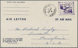 GA Liberia: 1947, Airletter #1, Used "MONROVIA 22 SP 9" To Lancaster/PA, USA. - Liberia