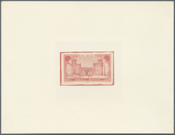 (*) Marokko: 1917, Definitives "Views Of Morocco", Design "Grand Mechouar", Epreuve In Rose Without Value, Mounted With  - Morocco (1956-...)