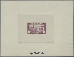 (*) Marokko: 1933, Definitives "Views Of Morocco", 1c. To 20fr., Complete Set Of 24 Values, Epreuve Without Value, Mainl - Marocco (1956-...)