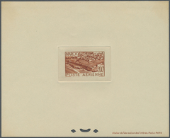 (*) Marokko: 1945/1947, Airmails, 50fr. And 9fr. To 200fr., Six Values As Epreuve De Luxe. Maury PA57, PA60/64 - Maroc (1956-...)