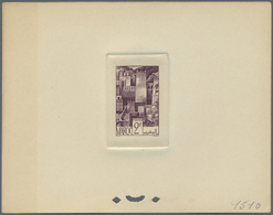 (*) Marokko: 1947, 2fr. Kasbah, Group Of Nine Epreuve In Differing Colours (partly Some Striated Toning). Maury Refers T - Morocco (1956-...)