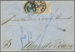 Br Österreich: 1855, Brief Aus TRIEST Mit 6 Kr. Breitrandig Und 9 Kreuzer Angeschnitten. Trotzdem Schöner Ausland - Unused Stamps