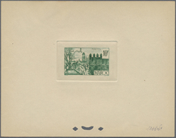 (*) Marokko: 1947/1948, 10fr. Fes, Group Of Six Epreuve In Differing Colours (partly Some Striated Toning). Maury Refers - Morocco (1956-...)