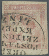 O Österreich: 1851, Zeitungsmarke 30 Kr. "ROSA MERKUR" Mit Ovalem K2 "OBER POSTAMT ZEITUNGS EXPED. IN LINZ" Auss - Neufs