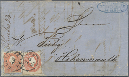 Br Österreich: 1858/1861, 5 Kr Rot, Type II 1858er Ausgabe Sowie 5 Kr Rot 1861er Ausgabe, Nominalgleiche Mischfra - Neufs