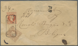 Br Österreich: 1867, 50 Kreuzer Braun Und 5 Kreuzer Rot (Type IIa) Grober Druck Auf Reko-Umschlag Von "MARIAHILF/ - Neufs