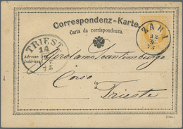 Br Österreich: 1875, Korrespondenzkarte Mit Einngedruckter 2 Kr. Von "ZARA 12.9.1875" Nach Triest, Dazu Eine Kart - Unused Stamps