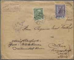 Br Österreich: 1910, Jubiläums-Ausgabe 1 Kr. Und 5 H. Zusammen Auf Privatem Wertbrief über 300 Kr. Von "STEYR 20. - Unused Stamps