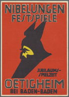 Ansichtskarten: Baden-Württemberg: OETIGHEIM (alte PLZ 7556), "NIEBELUNGEN-FESTSPIELE" Jubiläums-spi - Other & Unclassified