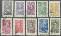 Brrst Österreich: 1910, 80. Geburtstag Von Kaiser Franz Joseph, 1 H Bis 10 Kr, Kompletter Satz Von 17 Werten Auf Bri - Unused Stamps