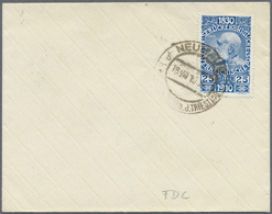 Österreich: 1910, 80. Geburtstag Franz Josef 25 Heller Blau Auf Blanco-Erttagsbrief Gest. "NEUHAUS 18.VIII.10" - Unused Stamps