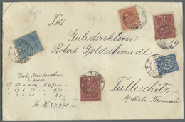 Br Österreich: 1916/17, 2x 3 Kronen Und 1x 2 Kronen In MiF Mit 60 Und 15 Heller Als 3-Ausgaben-Frankatur Auf Geld - Nuovi