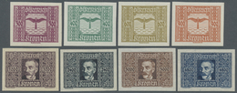 ** Österreich: 1922, Flugpostmarken KRESSFLUG Ungezähnt, Sehr Gut Erhalten Mit Unbehandelter Originalgummierung, - Unused Stamps