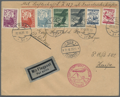 Br Österreich: 1929 Orientfahrt LZ 127: Brief Von Wien Nach HAIFA In Palästina (Ank.stpl. Rückseitig) Frankiert M - Unused Stamps