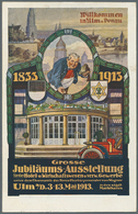 Ansichtskarten: Baden-Württemberg: ULM, Große Jubiläums-Ausstellung 1913, Zwei Gebrauchte Dekorative - Andere & Zonder Classificatie