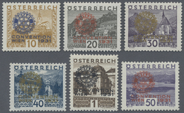 ** Österreich: 1931, "Kongress Von Rotary International", Kompletter Postfrischer Satz Von 6 Werten (A.N.K. €750, - Nuovi