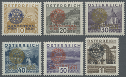 ** Österreich: 1931, "Kongress Von Rotary International", Kompletter Postfrischer Und Ausgesucht Schöner Luxus-Sa - Nuovi