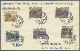 Br Österreich: 1931, 10 G Bis 1 S. Rotary Kongress Je Mit Klarem Sonderstempel Vom 23.6. Auf Umschlag, Pracht - Nuovi
