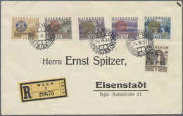Br Österreich: 1931, 10 Gr. Bis 1 S. ROTARY-Ausgabe Auf Einschreiben Mit SST Vom 24,6,31, Attest Soecknick BPP. M - Unused Stamps