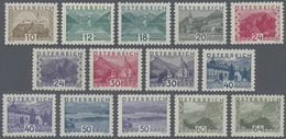 ** Österreich: 1932, Freimarken: Landschaften Im Kleinformat, Komplette Postfrische Serie Von 14 Werten, Befund S - Unused Stamps