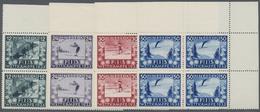 **/ Österreich: 1933, Jugendwohlfahrt: FIS-Wettkämpfe In Innsbruck, Kompletter Postfrischer 4-er Block Satz Aus De - Unused Stamps