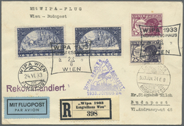 Br Österreich: 1933, 50 G. WIPA Auf Gewöhnlichem Papier Bzw. Auf Faserpapier, Zwei Einzelwerte Je Mit SST "WIEN W - Nuovi