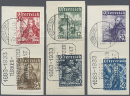 Brrst Österreich: 1933, 6 Werte (12 - 24 Gr.) Kompletter Satz 'Katholikentag' Auf Ausgesucht Schönen Luxusbriefstück - Unused Stamps