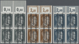 ** Österreich: 1945, Marken Mit Senkrechtem Aufdruck ÖSTERREICH, Luxus-Oberrand-Serie 683/684 Unterrand, Mit 676b - Unused Stamps