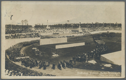 Ansichtskarten: Berlin: GRUNEWALD, 2 Fotokarten "Deutsches Stadion" 1914, Eine Gebraucht Und Eine Un - Altri & Non Classificati