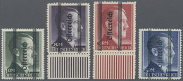 ** Österreich: 1945, Marken Mit Senkrechtem Aufdruck Österreich, Fetter Aufdruck, 3.- Waagerecht Geriffelt, 5.- P - Unused Stamps