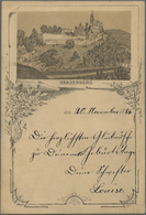 Ansichtskarten: Niedersachsen: REKLAME/VORLÄUFER: 4 Karten - "Nörten-Hardenberg" 1886 Bildseitig Bes - Other & Unclassified