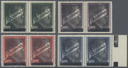 **/ Österreich: 1945, Gitteraufdruck Auf Hitlerkopf, Unverausgabte Markwerte Als Waagerechter Paarsatz Mit Attest - Unused Stamps