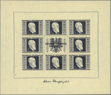 ** Österreich: 1946, 1 S Bis 5 S Renner-Kleinbogen, Vier Luxus-Kleinbogen Zu Je Acht Marken Postfrisch, Einwandfr - Unused Stamps