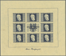 ** Österreich: 1946, Renner - Kleinbögen, 1 - 5 Schill., Alle 4 Einwandfrei Postfrisch, Mi. 2600,- - Unused Stamps