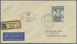 Österreich: 1948/1952, TRACHTEN 31 Verschiedene Werte Auf 8  Ersttagsbriefen Teils Schmuckumschläge (verschied - Unused Stamps