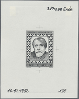 Österreich: 1987. Probedruck In Schwarz Für Die Ausgabe "125. Geburtstag Von Arthur Schnitzler, Schriftsteller - Unused Stamps