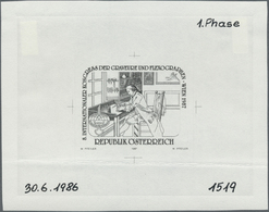 Österreich: 1987. Probedruck In Schwarz Für Die Ausgabe "Intl. Kongreß Der Graveure Und Flexographen, Wien" Mi - Unused Stamps