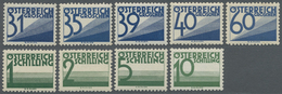 ** Österreich - Portomarken: 1925, 1 G. - 10 S. Ziffernzeichnung Als Postfrischer Satz. - Postage Due