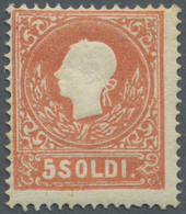 ** Österreich - Lombardei Und Venetien: 1858. 5 Soldi, Type II, Postfrisch. (Mi. Ca. 1.000,-) - Lombardy-Venetia