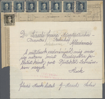 Br Österreichisch-Ungarische Feldpost - Allgemeine Ausgabe: 1918, Zwei Frankierte Telegramme Vom K.u.K. ETAPPENPO - Other & Unclassified