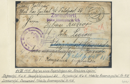 Österreich - Militärpost / Feldpost: 1915 (11.7.), Feldpost-Brief (deutliche Alters- Und Beförderungspuren) An - Other & Unclassified
