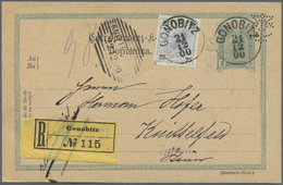 GA Österreich - Ganzsachen: 1900, 5 Heller Ganzsachenkarte Im Türbogenmuster (Deutsch-Slowenisch) Mit Firmenlochu - Other & Unclassified