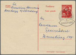 GA Österreich - Ganzsachen: 1959 (17.6.), Postkarte Trachten 60 Gr. Von HIRSCHEGG/KLEINWALSERTAL (Sondertarif) Na - Altri & Non Classificati