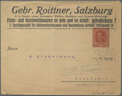 GA Österreich - Privatganzsachen: 1919, Ferdinand 15 Heller Rot Auf Reich Illustriertem Privat-GA-Umschlag "Gebr. - Altri & Non Classificati