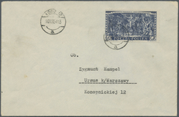 Br Polen: 1954, Tadeusz Kosiuszko 60 Gr. Blue, Perforated Proof Tied By Cds. "LODZ 10.XII.54" To Cover To Ursus, - Storia Postale