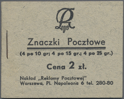 ** Polen: 1937, Booklet 2 Zl., Mint Never Hinged, Fine, Rare - Covers & Documents